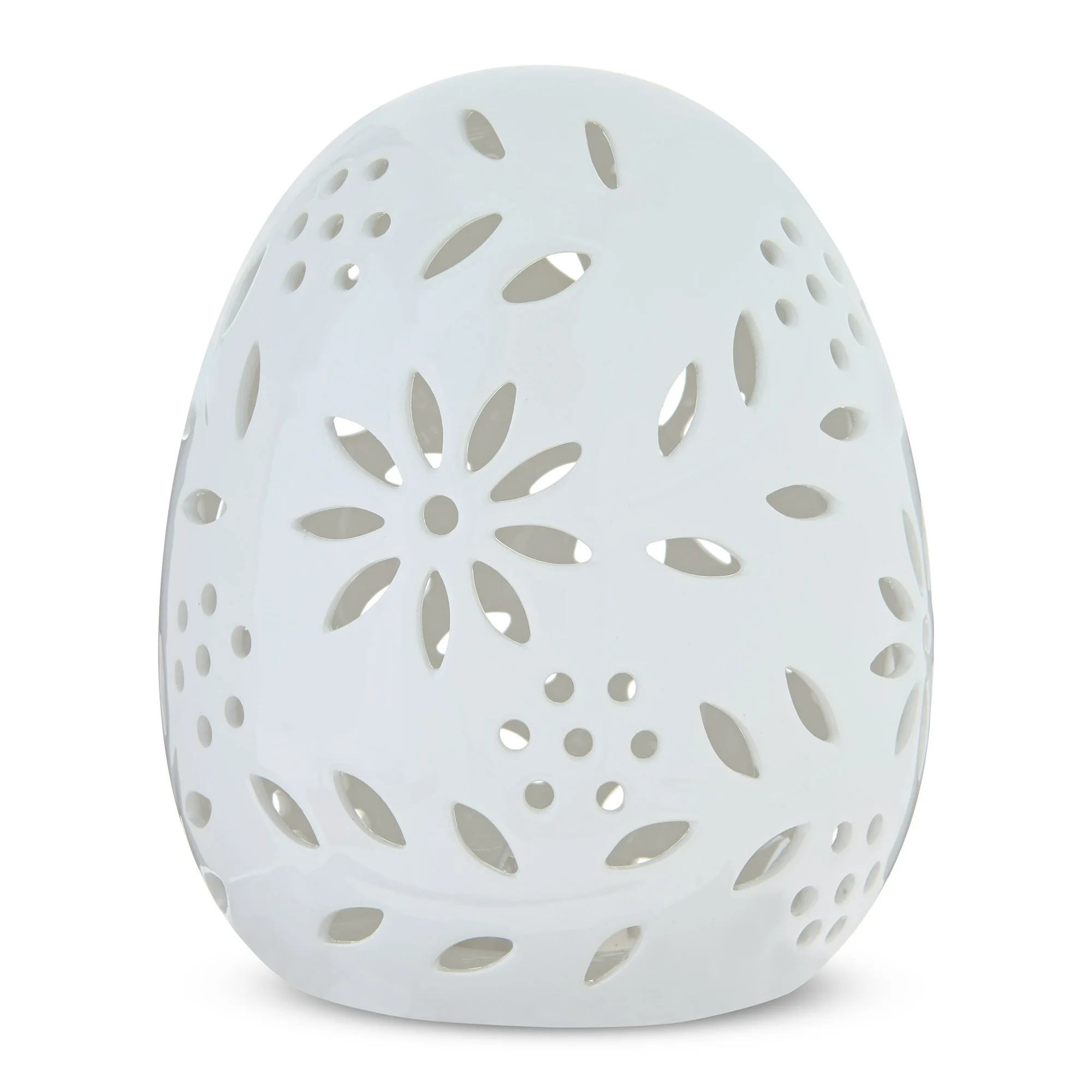 Large Light-Up Ceramic Egg Decoration, White, Easter by Way To Celebrate | Walmart (US)