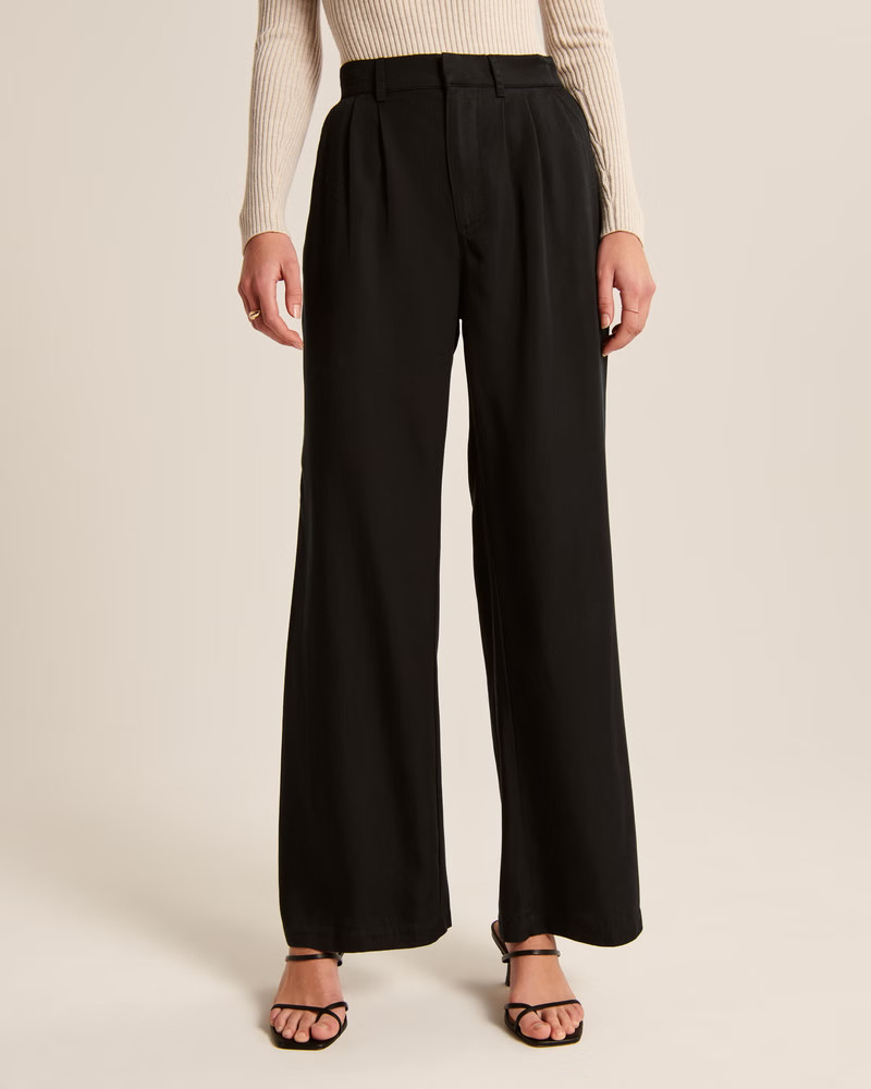 Tailored Wide-Leg Pants | Abercrombie & Fitch (US)