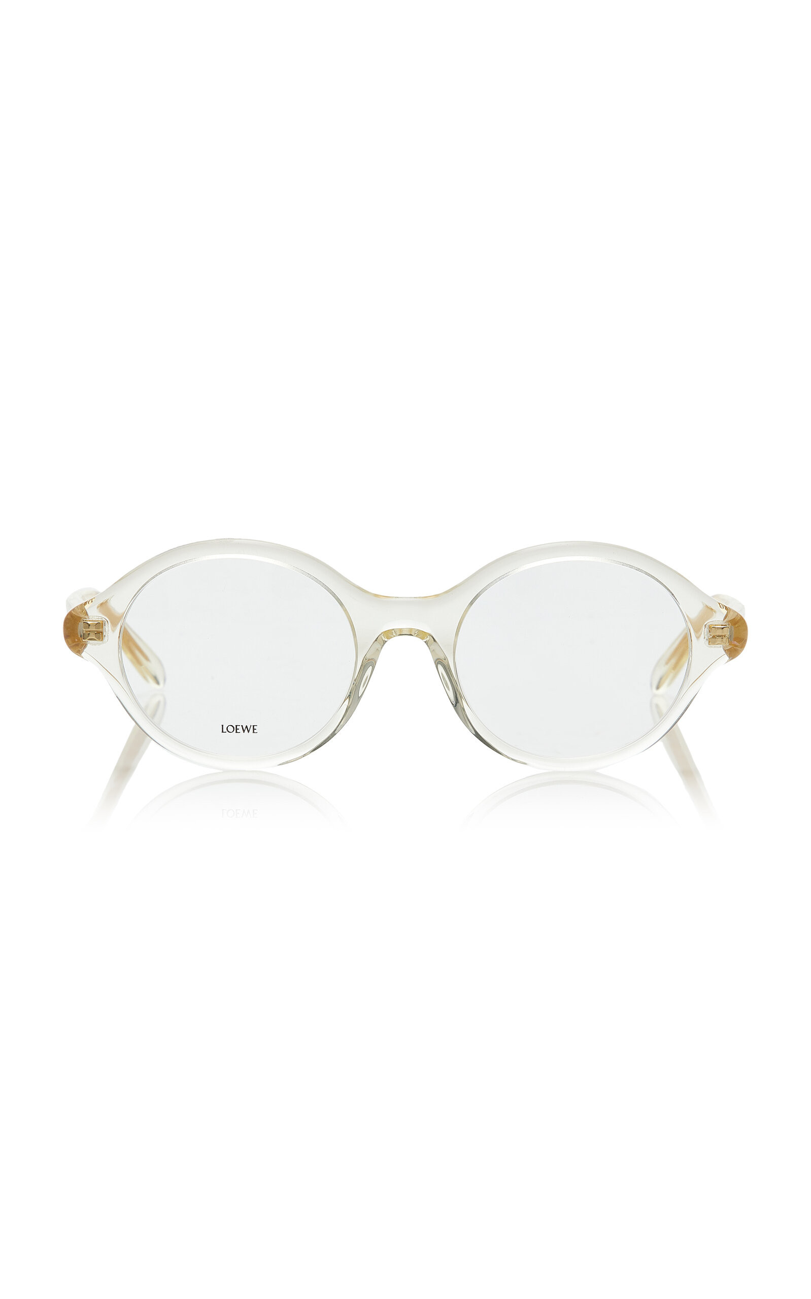 Epsilon Slim Round-Frame Acetate Glasses | Moda Operandi (Global)