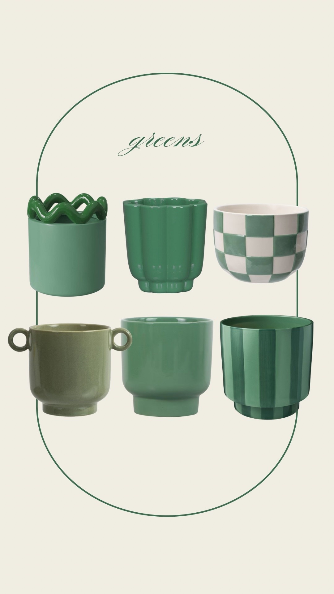 The most adorable and affordable flower pots for a green theme! Grabbed a couple of these myself 💚