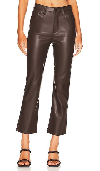 Lennon High Rise Crop Boot Pant in Coffee Bean | Revolve Clothing (Global)