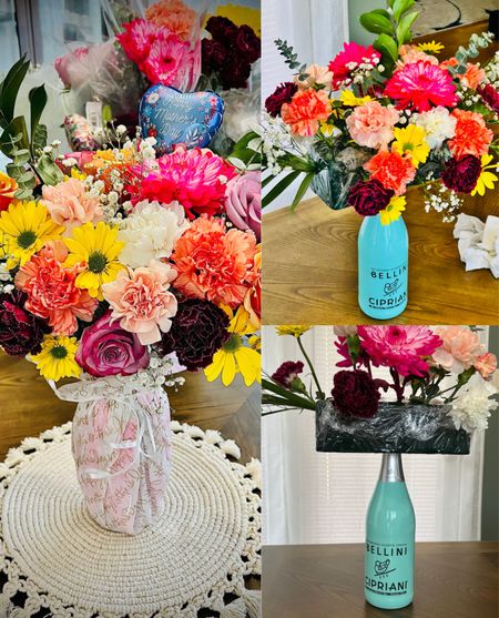 This gorgeous Mother’s Day gift idea is super easy to make!!!

Grab a bottle of champagne, top with flower foam, add faux (or real!!) flowers, wrap with tissue paper and tie up with a beautiful ribbon! Viola! A gift any mama is sure to love 🩷

#mothersday #giftideas #giftsformom

#LTKGiftGuide #LTKSeasonal #LTKhome