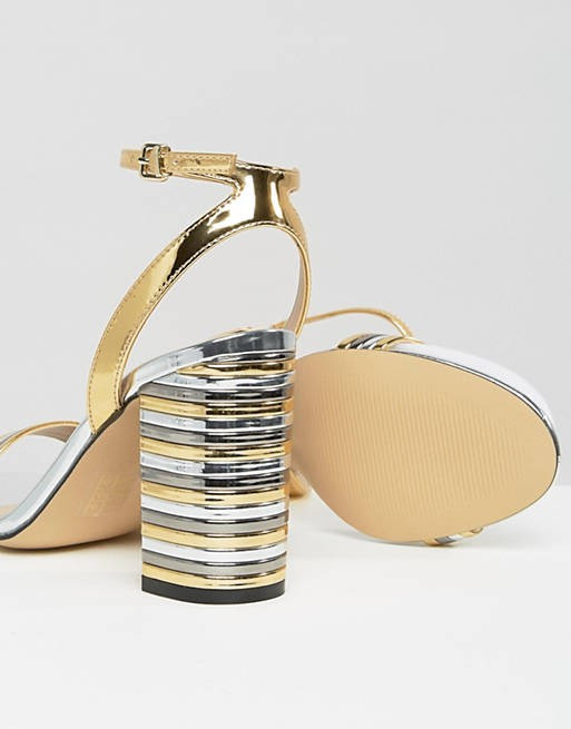 ALDO Izabela Stripe Heeled Sandals | ASOS | ASOS (Global)