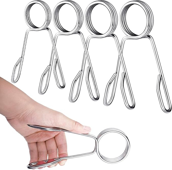 Sumind 4 Pieces 2 Inch Dumbbell Spring Collars Barbell Clamps Locking Collars Clips for Weightlif... | Amazon (US)