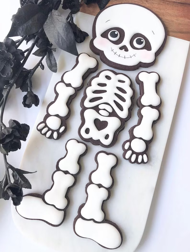 Skeleton Body Cookies chocolate - Etsy | Etsy (US)
