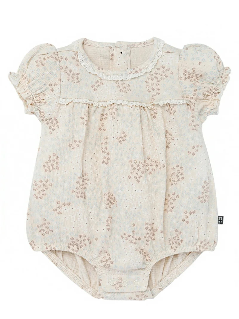 Modern Moments by Gerber Baby Girl Bubble Romper, Sizes 0/3 Months - 24 Months | Walmart (US)