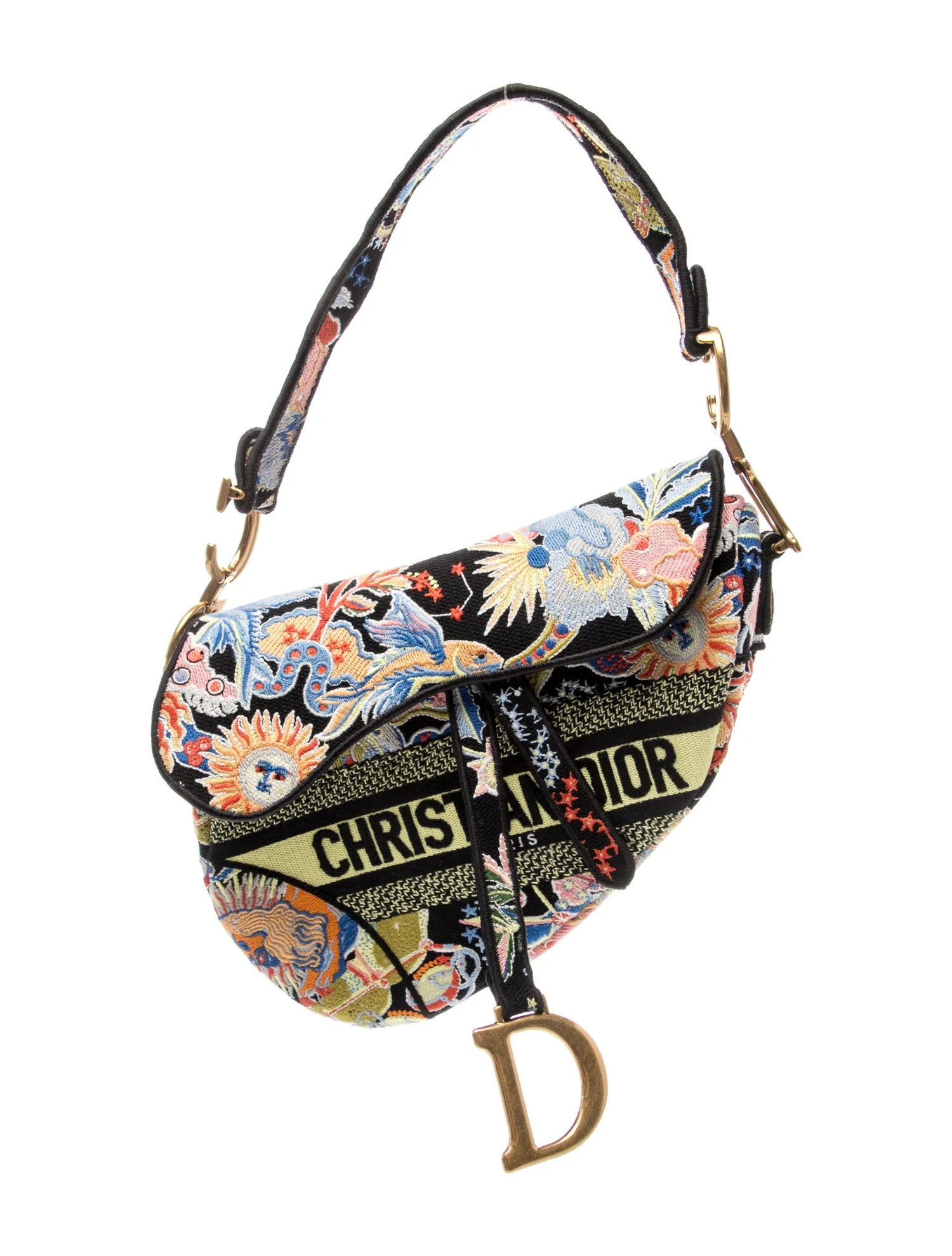 Christian Dior Canvas Saddle - Black Shoulder Bags, Handbags - CHR584314 | The RealReal | The RealReal