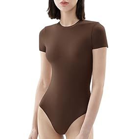 PUMIEY Bodysuit for Women Short... | Amazon (US)