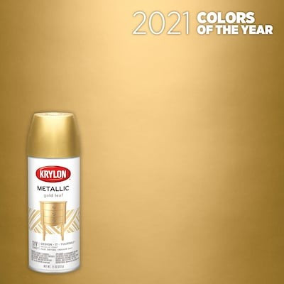 Krylon High-Gloss Metallic Gold Leaf Metallic Spray Paint (NET WT. 11-oz) Lowes.com | Lowe's