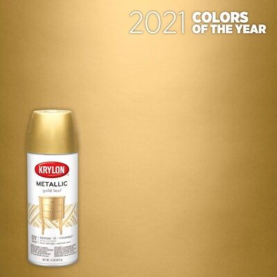 Krylon High-Gloss Metallic Gold Leaf Metallic Spray Paint (NET WT. 11-oz) Lowes.com | Lowe's