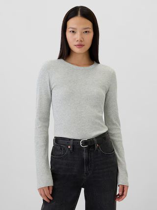 Waffle-Knit Crewneck T-Shirt | Gap Factory