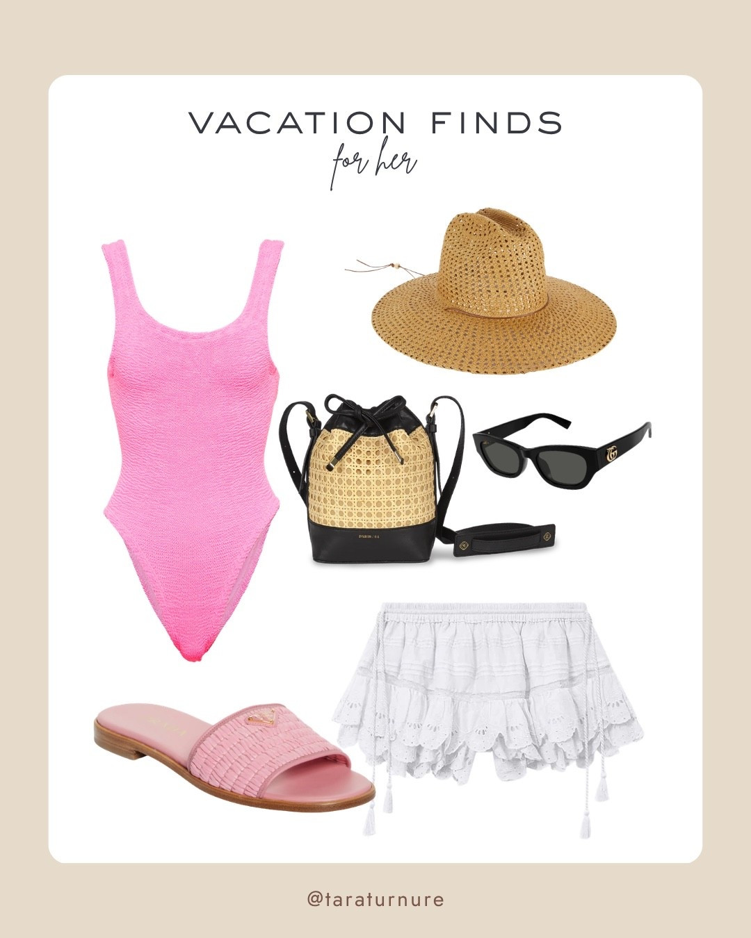 This is one of those easy vacation looks that just works — a flattering pink one-piece, breezy white skirt, and the best accessories for beach days or poolside. Everything is lightweight, effortless, and perfect for warm-weather trips.

vacation outfits for women, resort wear outfit, beach vacation outfit, pink one piece swimsuit, white mini skirt outfit, summer travel outfits, poolside outfit ideas, beach accessories women, straw bag outfit, vacation style women

#LTKSwim #LTKootd #LTKTravel