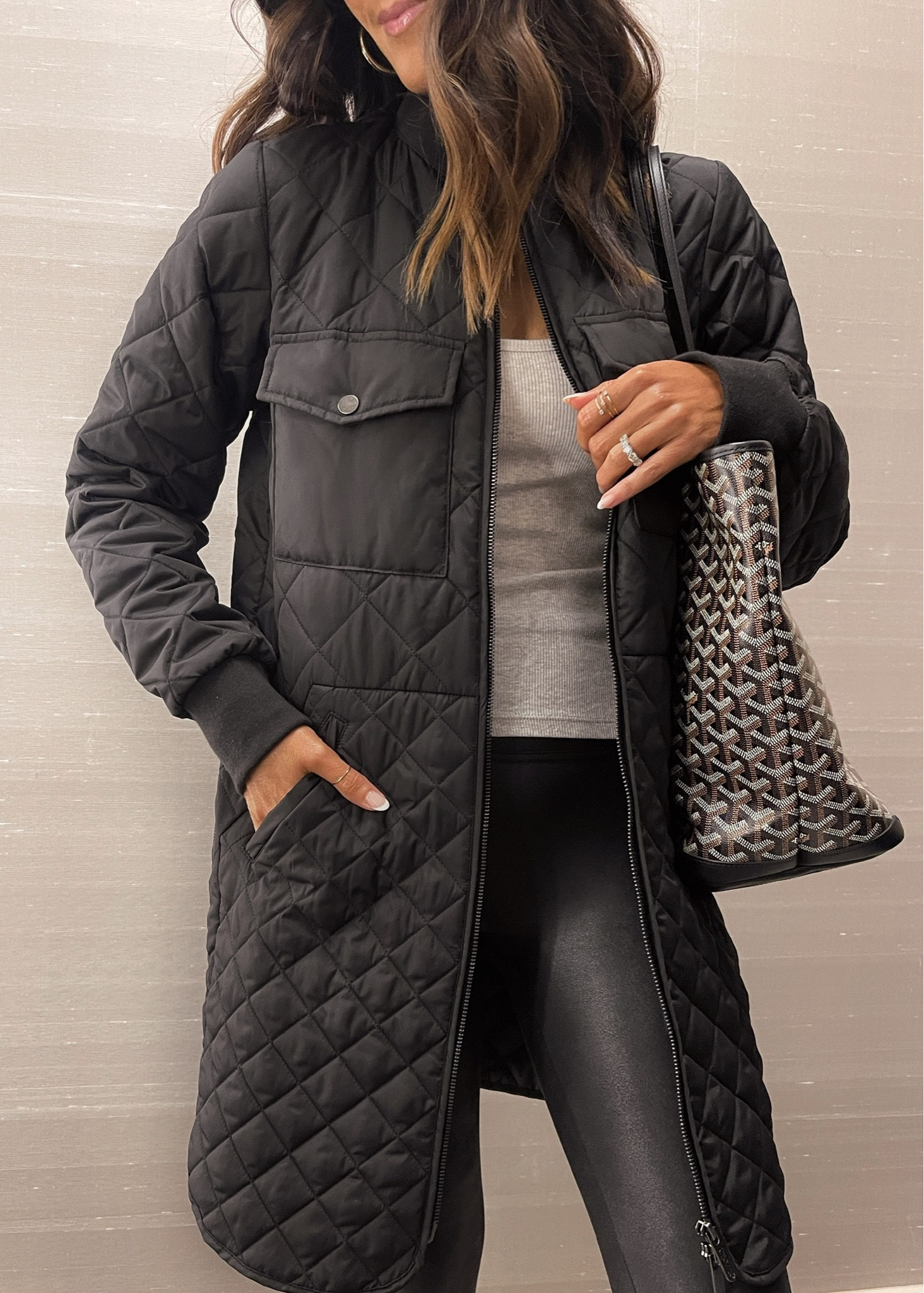 Quilted Recycled Polyester Jacket curated on LTK