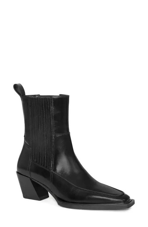 Vagabond Shoemakers Alina Square Toe Bootie in Black at Nordstrom, Size 9Us | Nordstrom