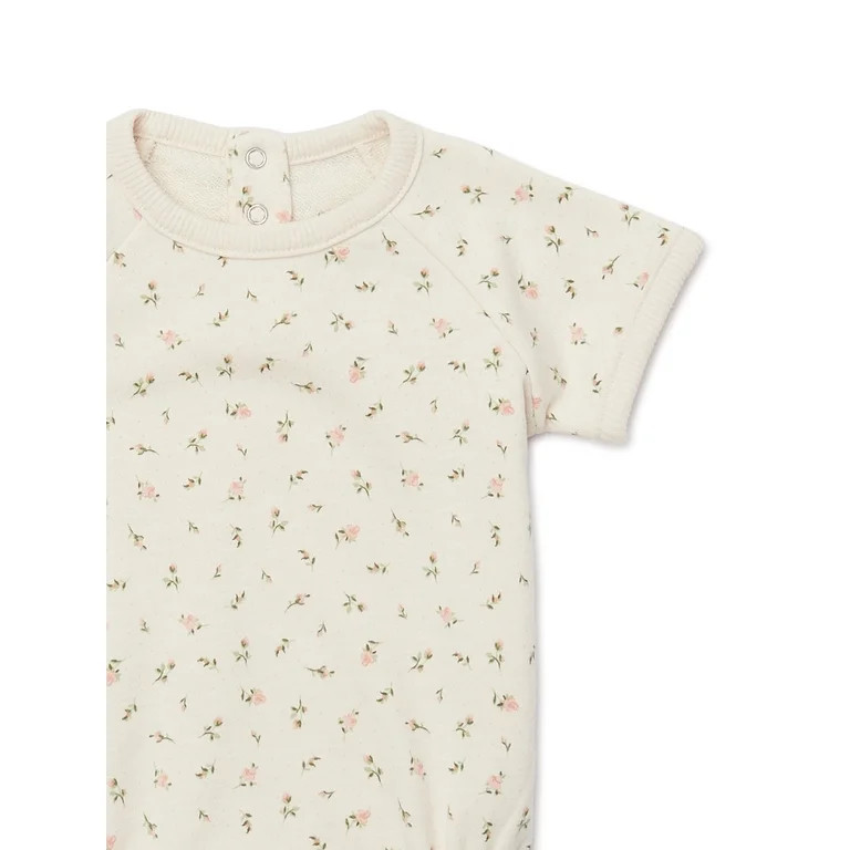 easy-peasy Baby Short Sleeve French Terry Print Bodysuit, Sizes 0-24 Months | Walmart (US)