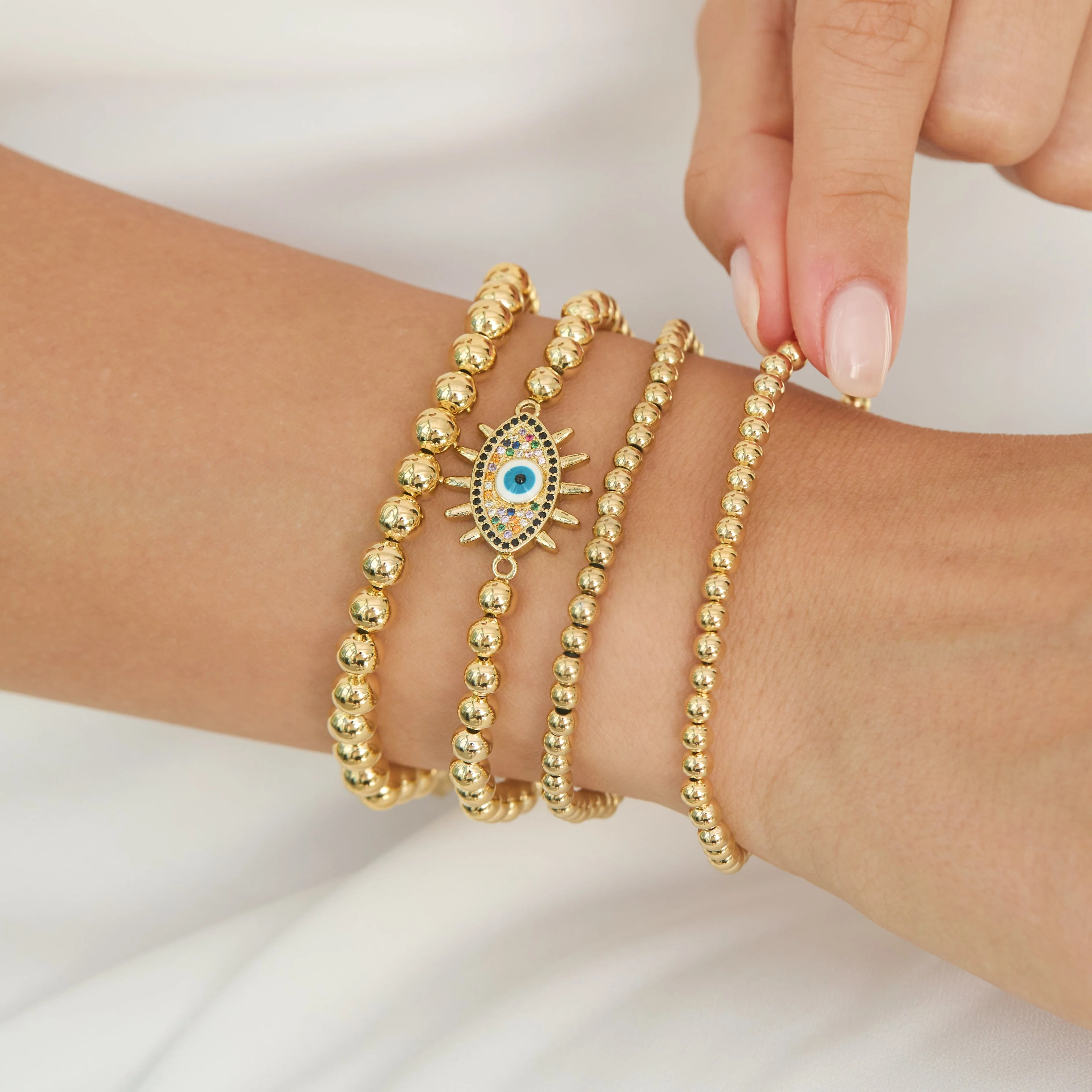Evil Eye Bracelet Set | Victoria Emerson