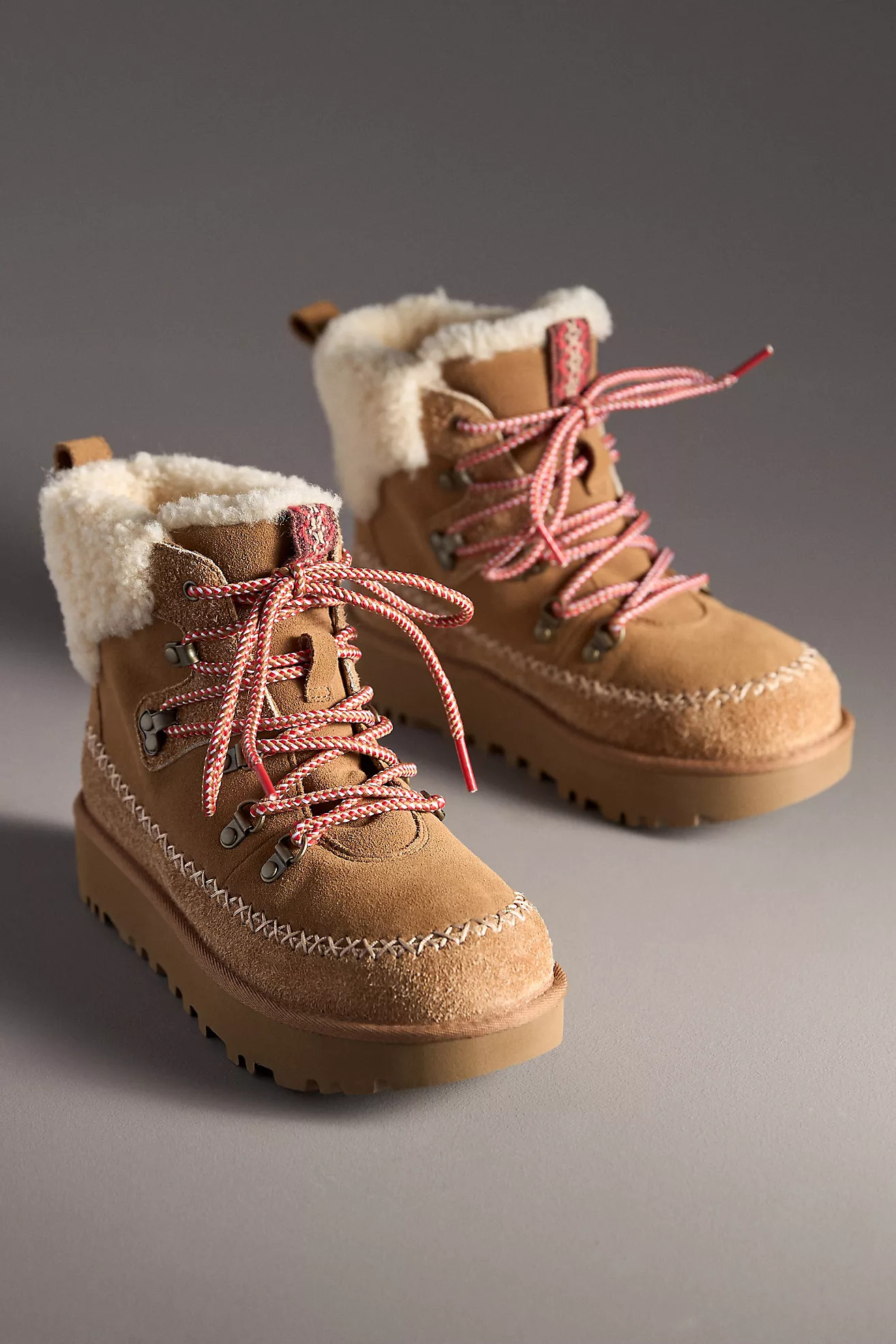 UGG® Classic Alpine Lace-Up Boots | Anthropologie (US)