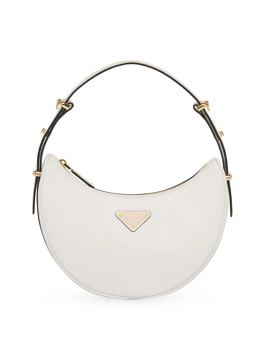 Women's Arqué Leather Shoulder Bag - White | Saks Fifth Avenue