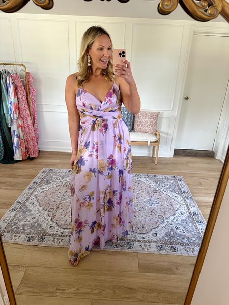 I love the cut out detail on the sides of this dress! The colors are so unique! I’m wearing a large - wedding guest dress - spring formal - spring event dress 

#LTKmidsize #LTKwedding #LTKstyletip