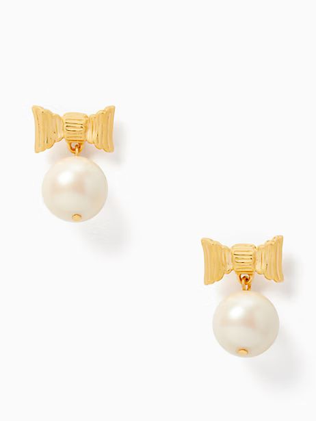 all wrapped up in pearls drop earrings | Kate Spade Outlet