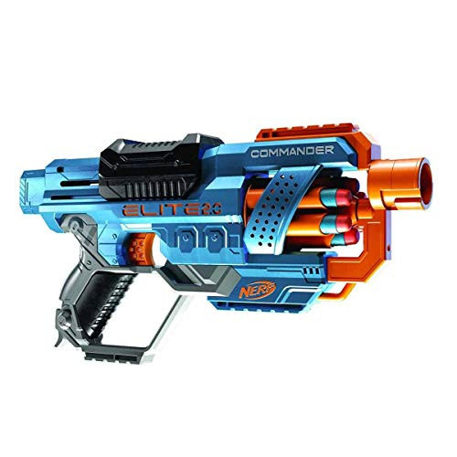Nerf Elite 2.0 Commander RD-6 Blaster Toy for 8+ Year Old Kids, Dart Launcher with 12 Nerf Elite Foam Darts and a 6-Dart Rotating Drum | Amazon (UK)