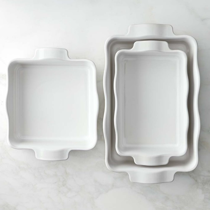 Emile Henry French Ceramic 3-Piece Ruffled Baker Set | Williams-Sonoma