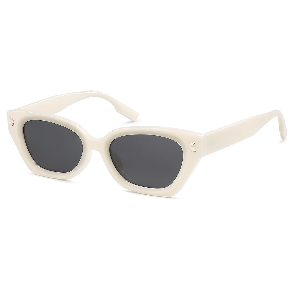 AMOMOMA Trendy Square Polarized Sunglasses For Women Narrow Cat Eye Womens Shades AM6640 | Amazon (US)