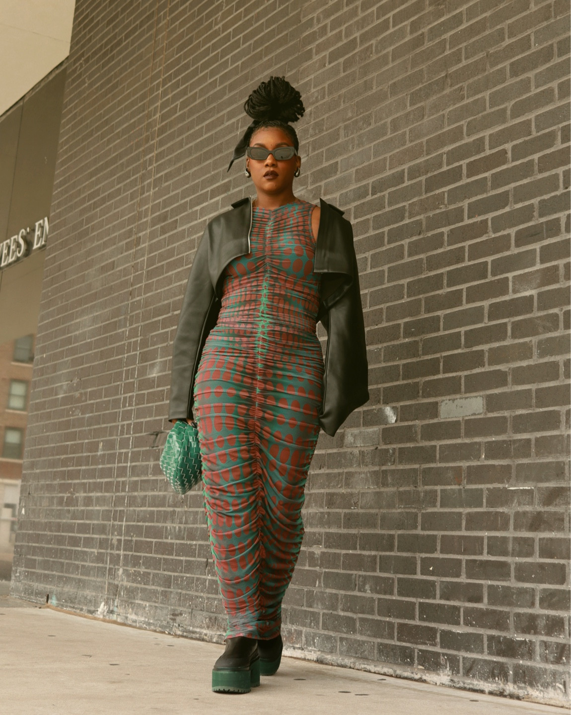 Body morph dot fitted maxi dress in the perfect fall colors. It’s a mesh dress with lining that’s stretchy and breathable 