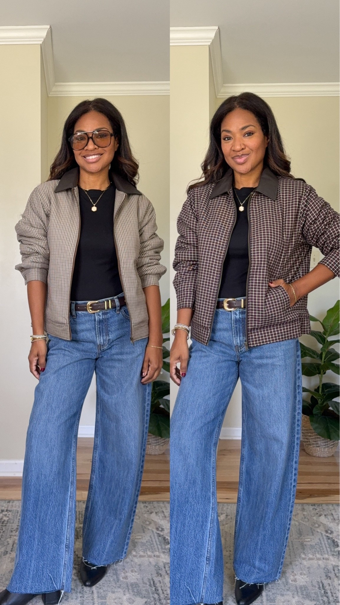 Wearing a size medium in the jackets, size 27 in the jeans which

#LTKgrwm #LTKootd #LTKOver40
