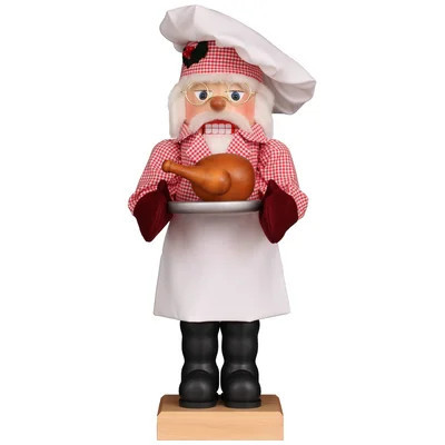 Christian Ulbricht Nutcracker - Chef Santa With Turkey | Wayfair North America