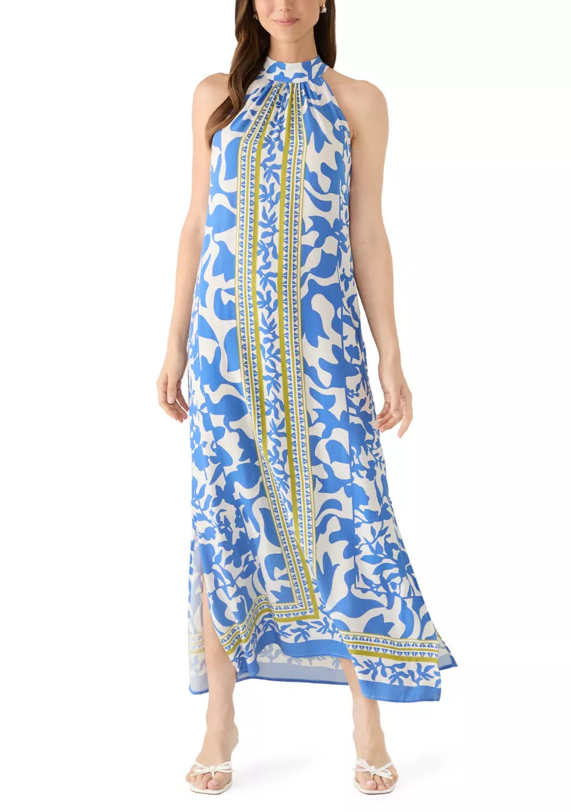 Women's Halter Border Printed Dress | Belk