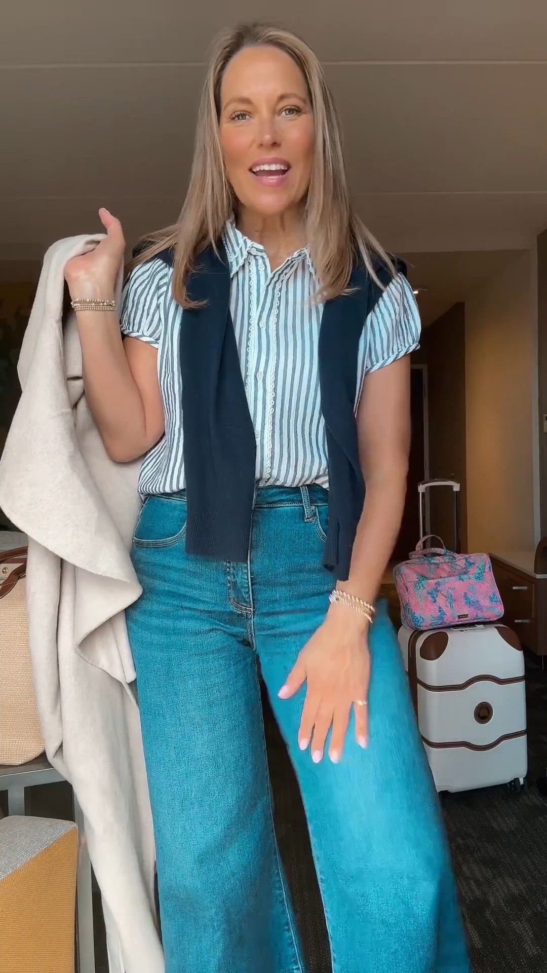 So many of you asked about the shirt and skincare from my story. The shirt is a blue and white striped style with the cutest white details. Sharing everything because it’s such a great find.

#LTKMidsize #LTKSeasonal #LTKOver40
