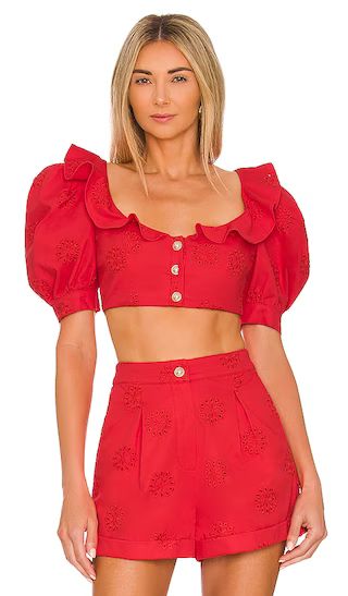 Jessi Crop Top in Watermelon | Revolve Clothing (Global)