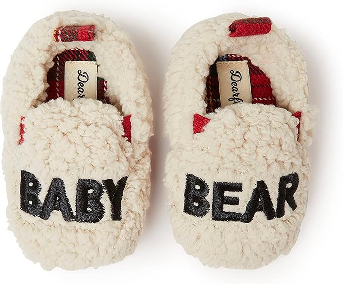 Dearfoams Unisex-child Lil Bear and Baby Bear Slipper | Amazon (US)