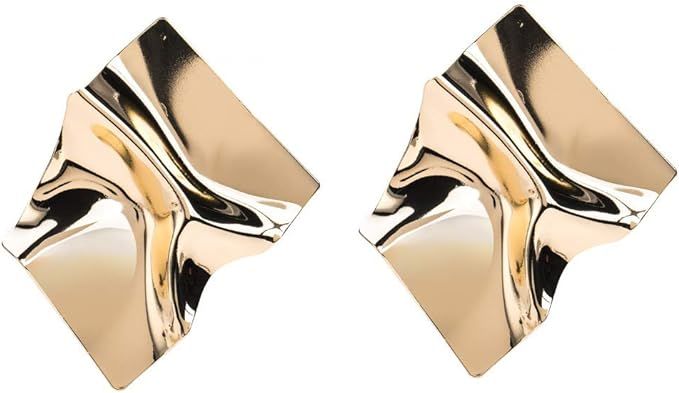 Geometric Statement Earrings, Stainless Steel Fashion Earrings Drop Dangle Earrings Geometric Sta... | Amazon (US)