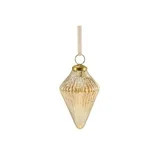Gold Glass and Metal Gem Christmas Ornament, 4.5", by Holiday Time | Walmart (US)