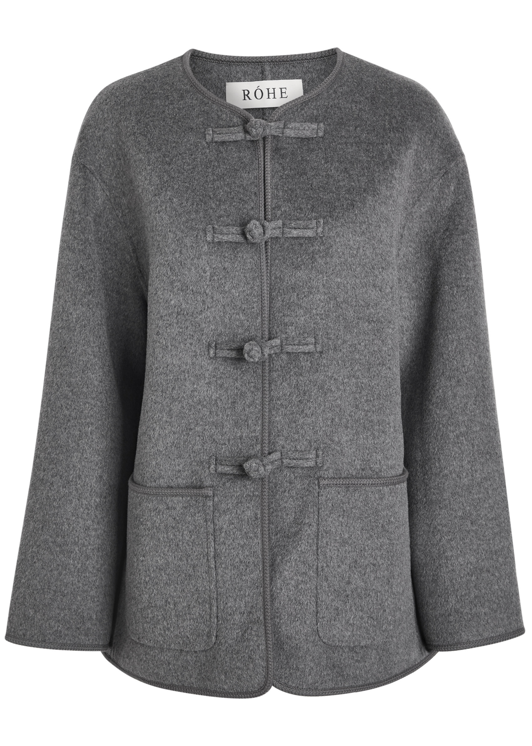 Mandarin wool and cashmere-blend jacket | Harvey Nichols