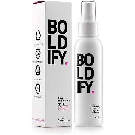 BOLDIFY Hair Thickening Spray - Get Thicker Hair in 60 Seconds - Stylist Recommended Hair Product... | Amazon (US)