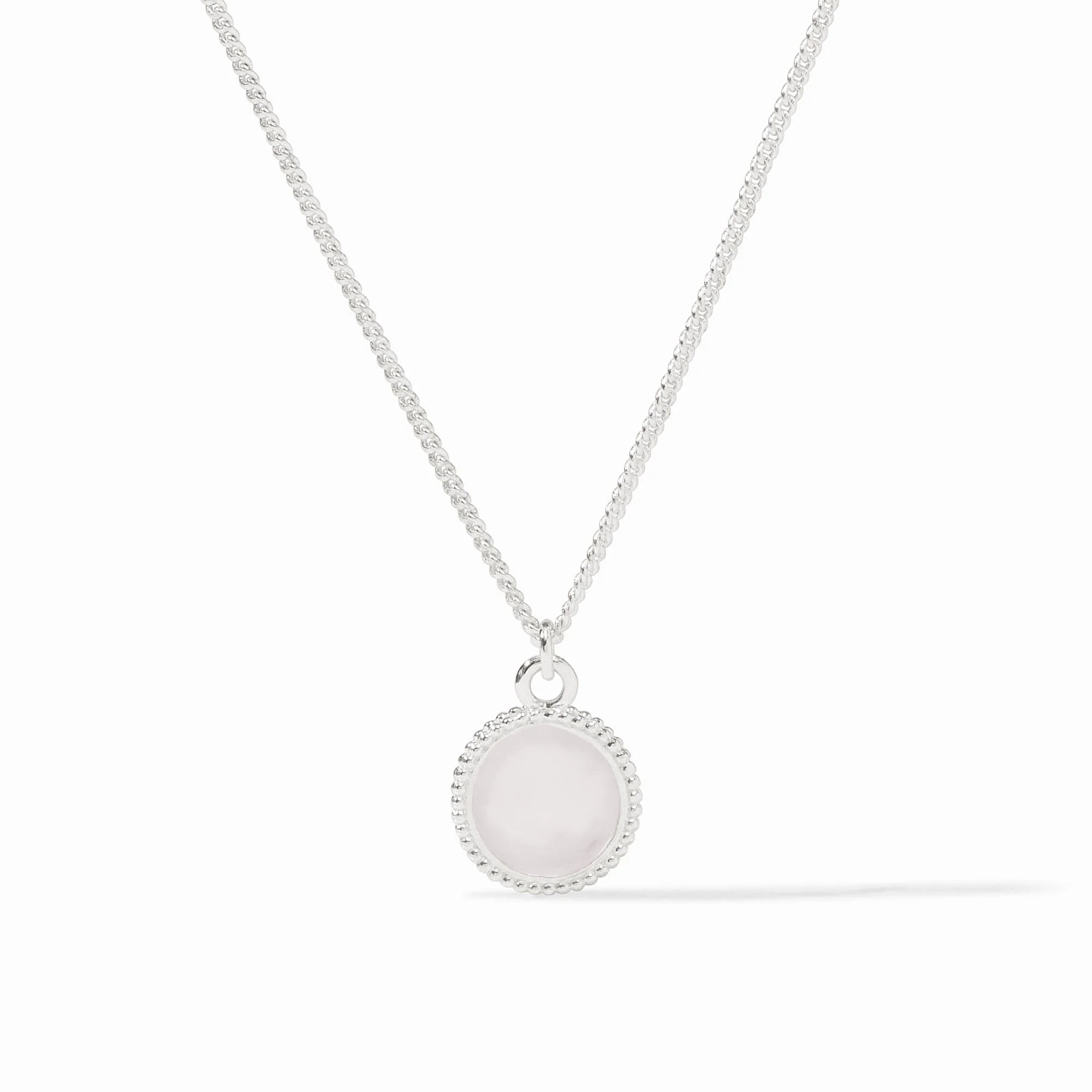 Fleur-de-Lis Silver Solitaire Necklace | Julie Vos | Julie Vos