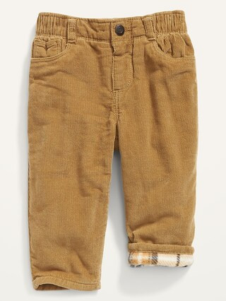 Unisex Microfleece-Lined Corduroy Pants for Baby | Old Navy (US)