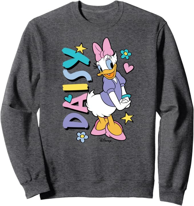Daisy - Daisy Duck With Icons Sweatshirt | Amazon (US)