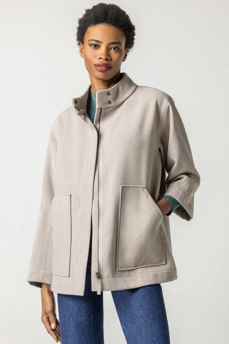 Zip Front Jacket with Pockets | Lilla P