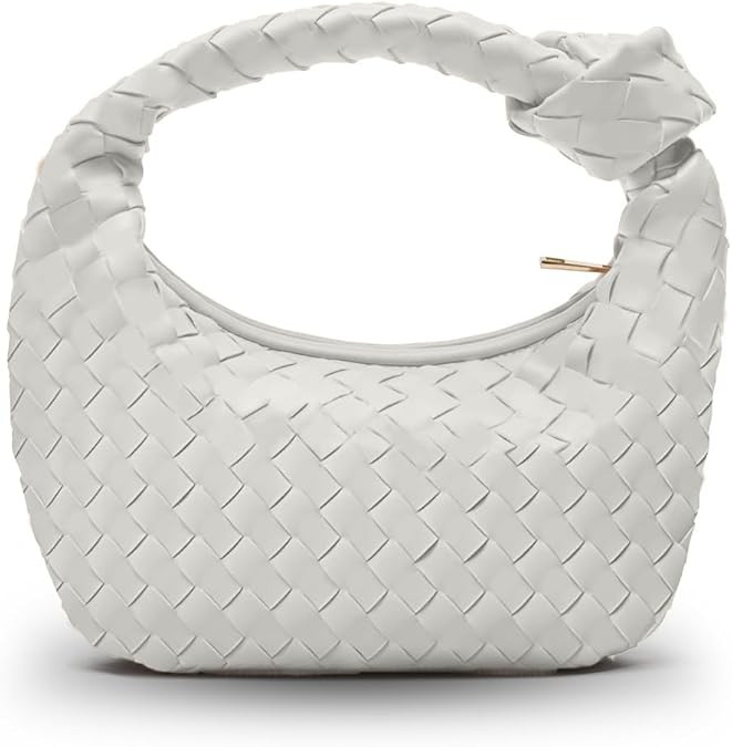Woven Bag for Women - Woven Purses - Small Hobo Bags - Fashion Knotted Top Handle Handbags Clutch... | Amazon (US)