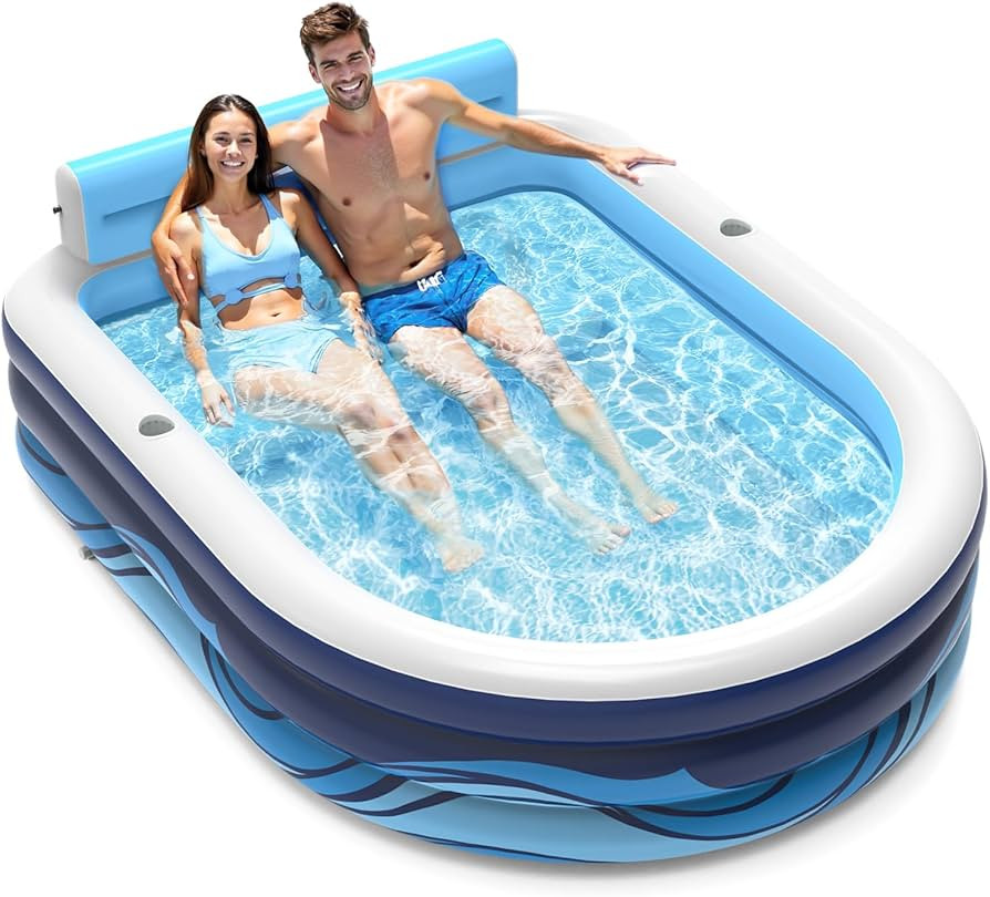 VISTOP Inflatable Pool for Adults or Kids with Seats/Cup Holders Large Thickened Extra Large Todd... | Amazon (US)