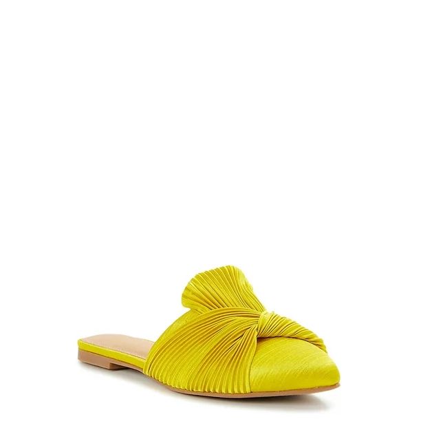 Scoop Women's Crinkle Satin Mules | Walmart (US)