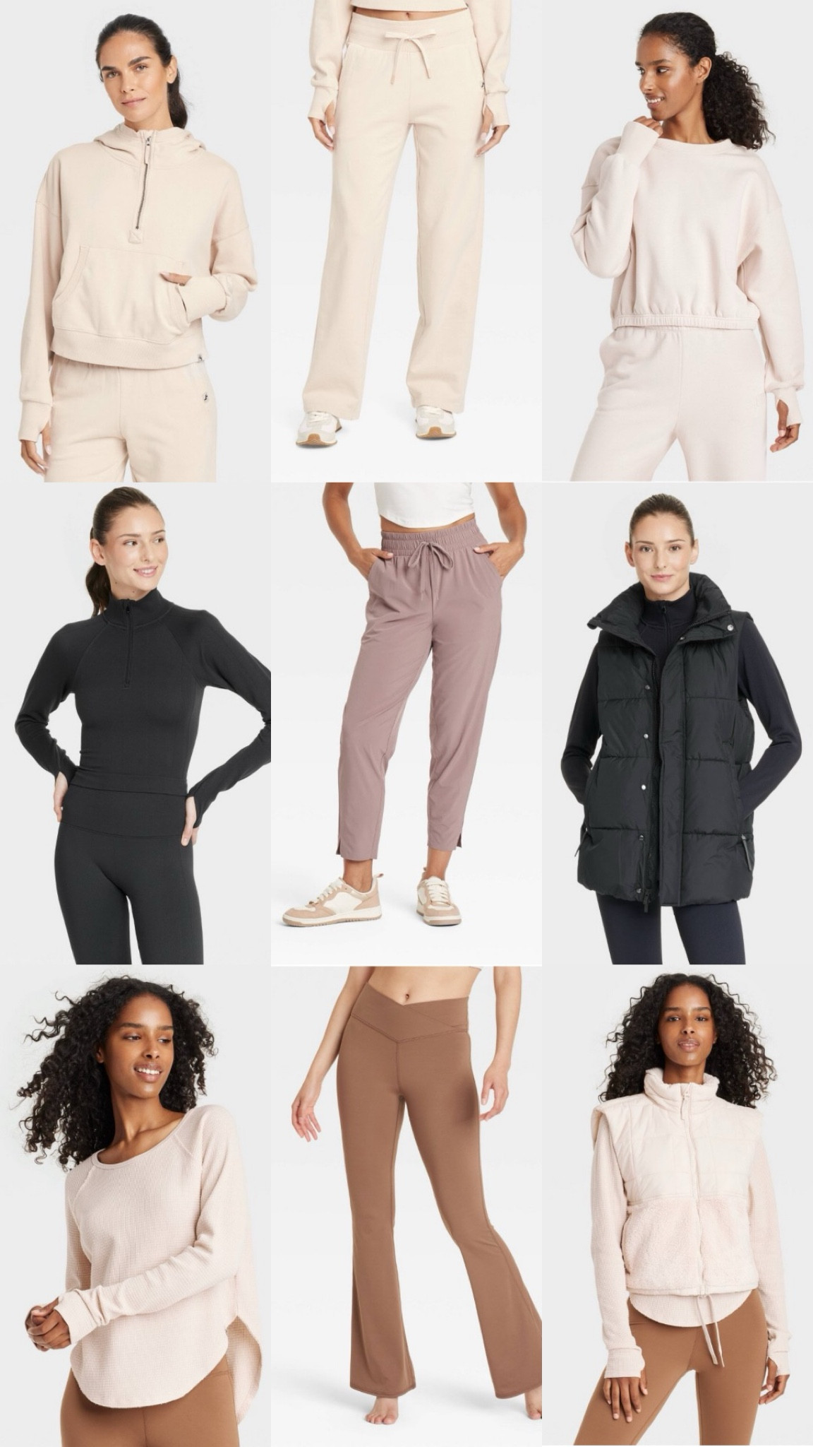 Target activewear. Athleisure. Cream activewear. Vest. Sweatpants. Half zip. Windbreaker. Mom chic. Mom outfit. Fitness. Workout. Gym. Everyday outfit. Fall outfit. Summer outfit. Outfit inspiration. Affordable style. Target style  

#LTKActive #LTKFindsUnder50 #LTKFitness