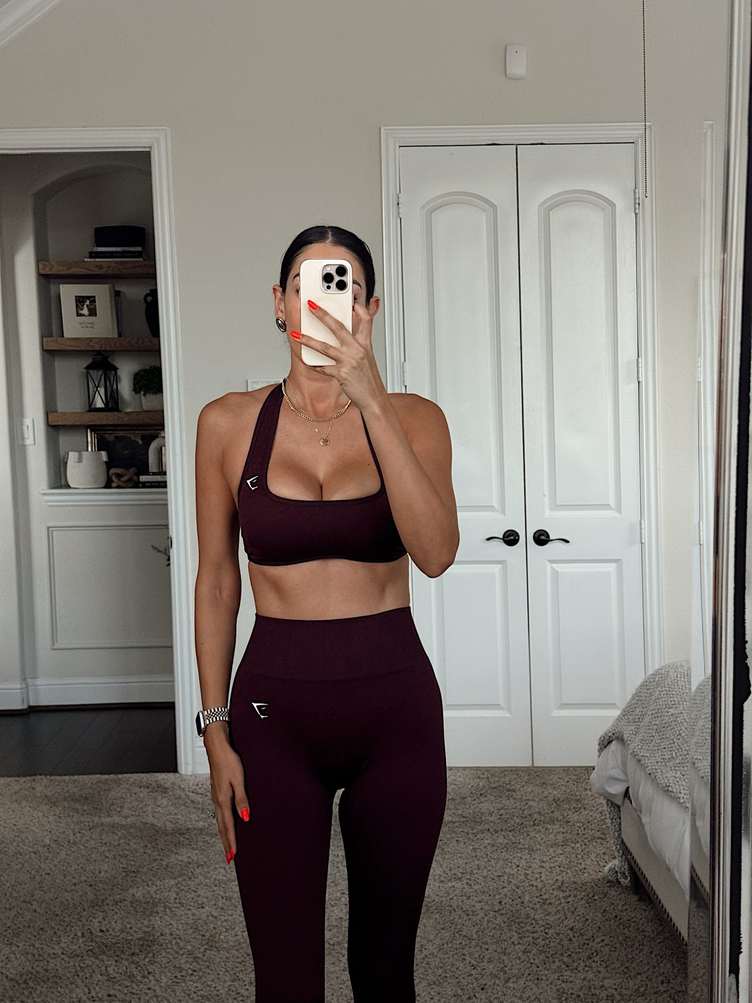 Medium top
Small leggings 

#LTKgrwm #LTKfitnessgoals