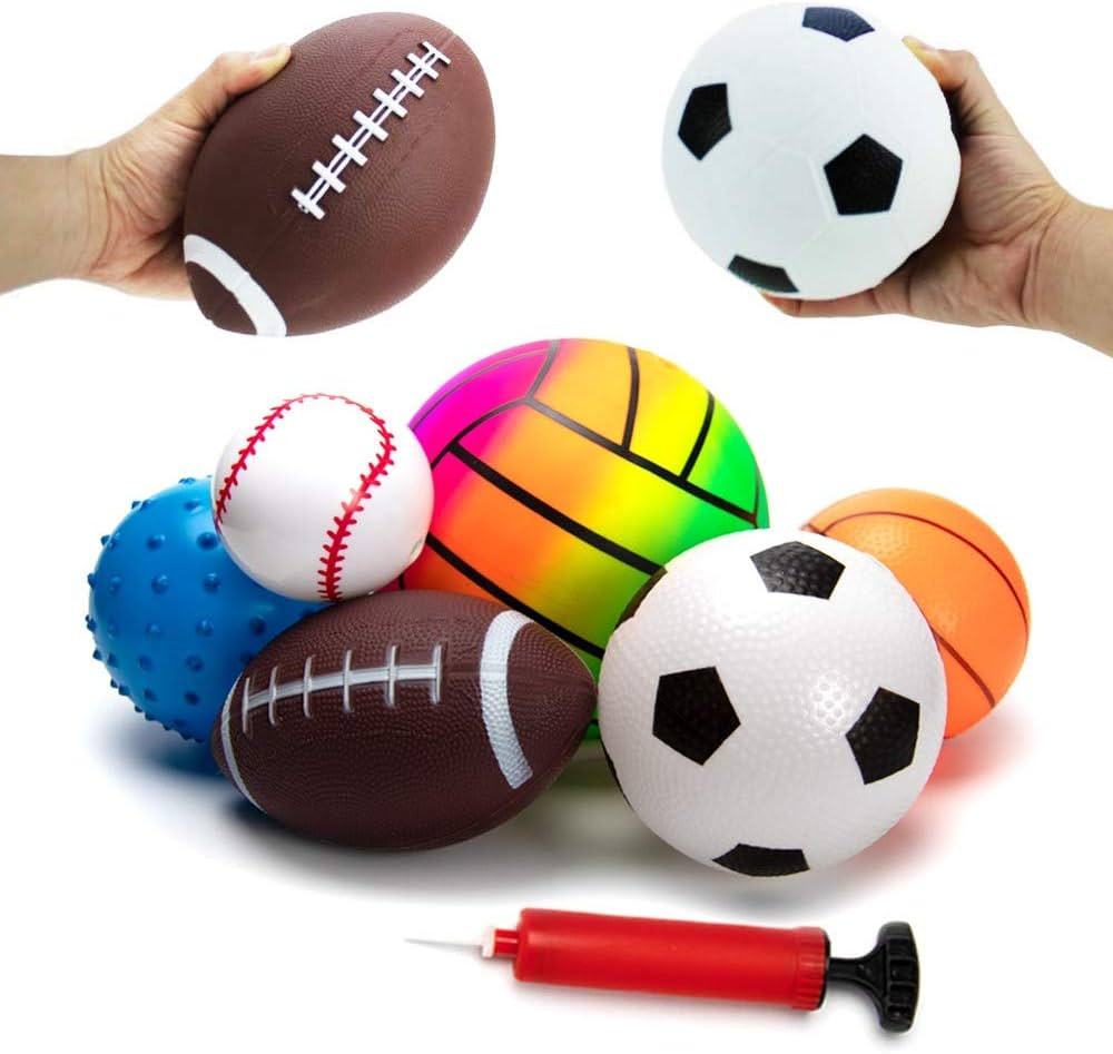beetoy Balls for Toddlers 1-3, Toddler Sports Balls Outdoor Kids Balls Assorted Balls Soft Toy Ba... | Amazon (US)