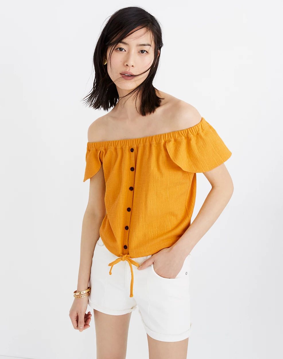 Texture & Thread Off-the-Shoulder Top | Madewell