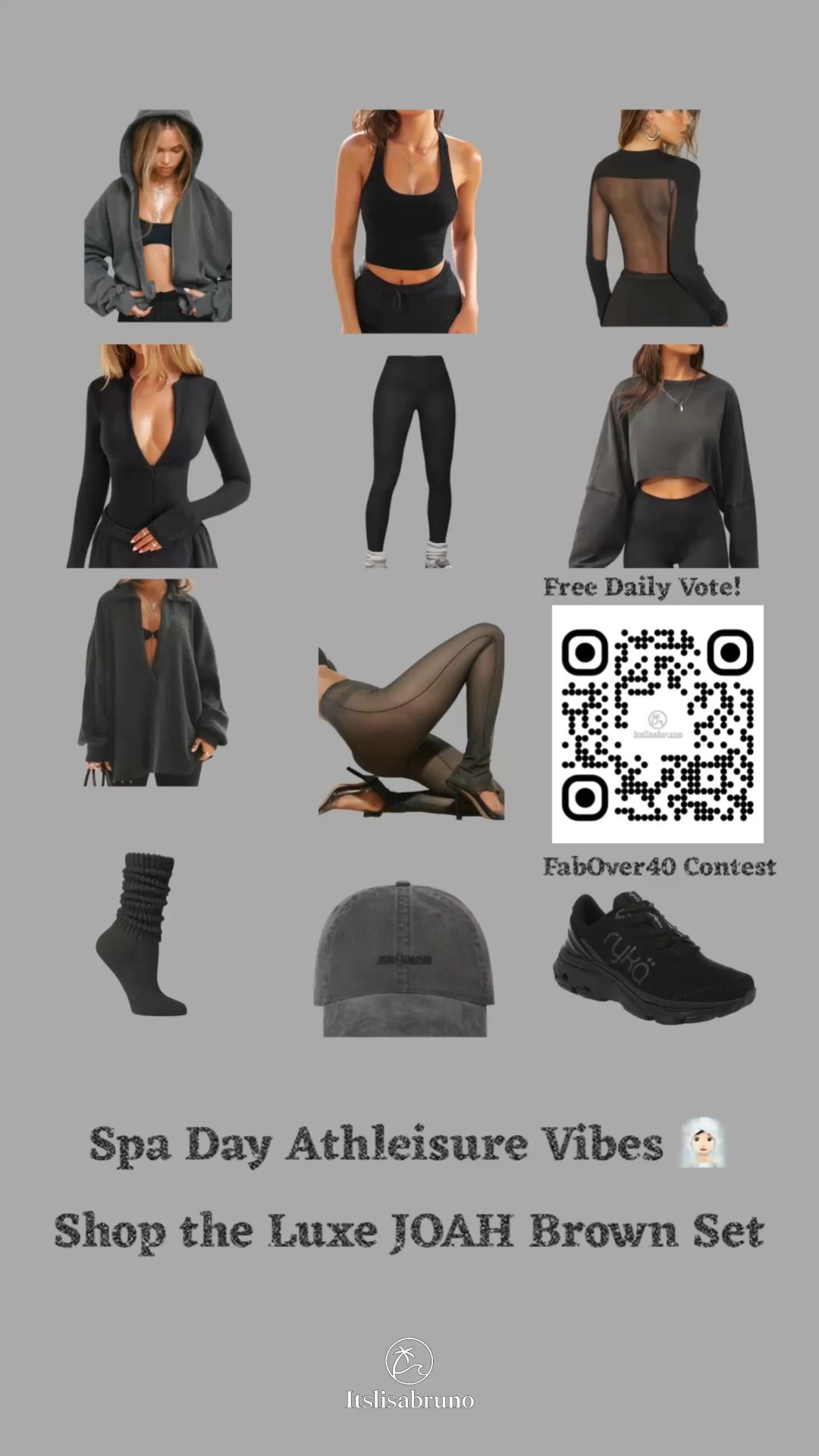 ✨ If I Won… ✨

I’d spend the day unwinding in Scottsdale in this chic JOAH Brown athleisure set — cozy, luxe, and perfect for a spa day or casual lounging.

This “If I Won” mini series is part of my journey in the FabOver40 contest — and I need your help!

💖 You can cast a free daily vote to support me by scanning the QR code in the collage video or snap a puc of the lQR in link below — no purchase necessary. Every vote means so much! 🙏🏻

Tap below to shop the full look and save it for your next pamper day!

#ad #IfIWonSeries #FabOver40 #FreeDailyVote #LTKAthleisure #SpaDayStyle #RelaxInStyle

#LTKCyberWeek #LTKHoliday #LTKOver40